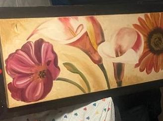 Quadro con cornice in legno
