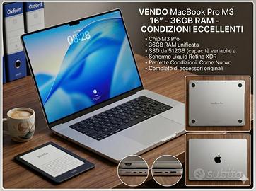 MacBook Pro M3 Pro 16" - 36GB RAM!