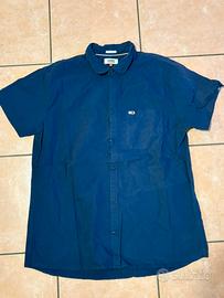 Camicia Maniche Corte Tommy Jeans Blu scuro