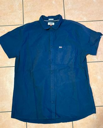 Camicia Maniche Corte Tommy Jeans Blu scuro