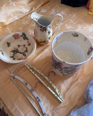 Set Bagno decoupage 6 pezzi
