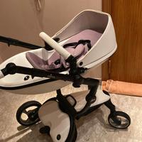 Passeggino trio mima pari al nuovo+carrozina