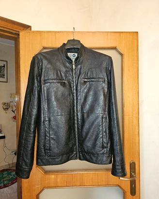 Bomber da bykers ecopelle ISolid nero XL 