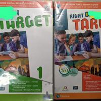 libri inglese scuola media Right on target 1 e 2