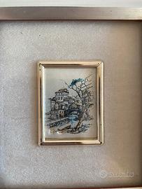 Quadretto miniatura argento 925