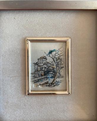 Quadretto miniatura argento 925