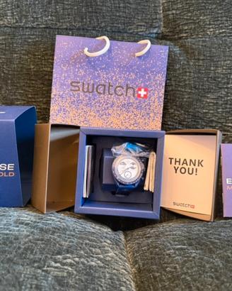 Omega x Swatch Earthphase Moonshine Gold