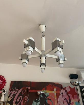 LAMPADARIO VINTAGE STILE SCIOLARI SPACE AGE