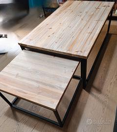 Tavolo da salotto stile industriale