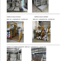 Carrello porta tessuti