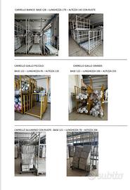 Carrello porta tessuti