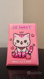 Quaderno iTotal Chunky A5 gatto rosa con fragole