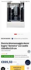 doccia idromassaggio 