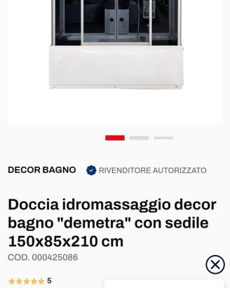 doccia idromassaggio 