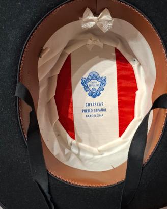 sombrero cordobes "Goyescas" originale nuovo