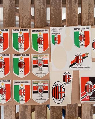 Lotto 21 Adesivi AC Milan Anni '80 Originali