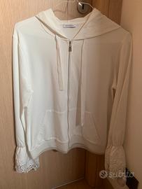 Felpa bianca "Motivi"