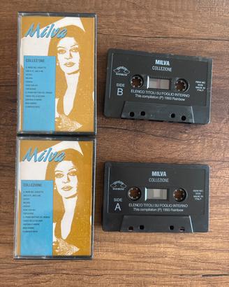 2 audiocassette originali di MILVA