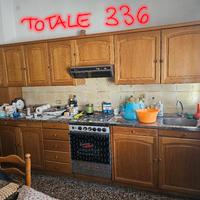 cucina in vero rovere e marmo
