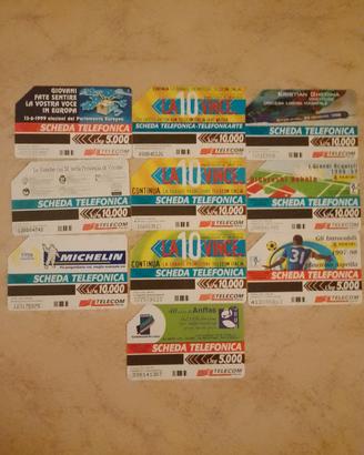 collezione schede telefoniche usate 