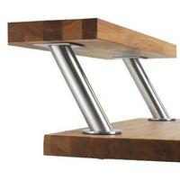 Braccetti acciaio inox per top