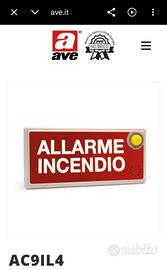 Avvisatore ottico-acustico incendio
