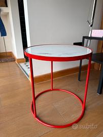 Tavolinetto con piano in marmo rosso