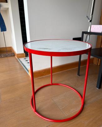 Tavolinetto con piano in marmo rosso