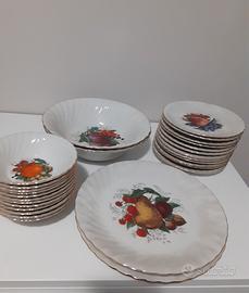 Servizio vintage dolce e macedonia 28pz