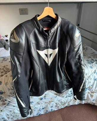 Giubbotto Dainese in pelle taglia 52