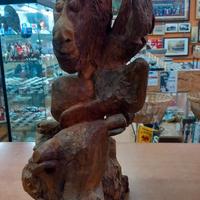 scultura in legno di ulivo