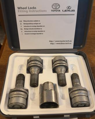 Bulloni antifurto per TOYOTA AYGO 2005-2025