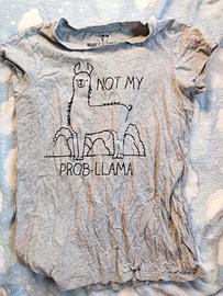 maglietta "not my prob-llama" 