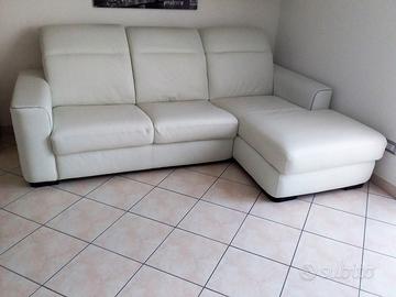 NATUZZI Divano letto/contenitore con chaise longue