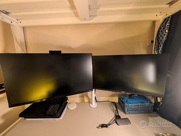 Monitor Doppio con Supporto