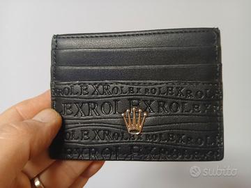 Portafogli portadocumenti bancomat eco stile Rolex