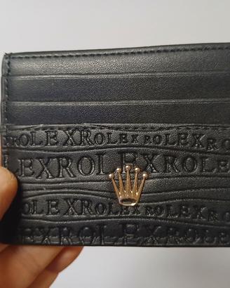Portafogli portadocumenti bancomat eco stile Rolex