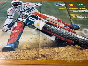 Poster di moto sprint sul motocross, parte terza