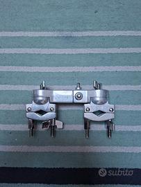 Morsetto doppio per batteria acustica