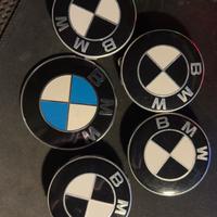 Coprimozzo / Logo originali BMW bianco e nero