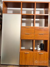 Libreria in ciliegio laminato