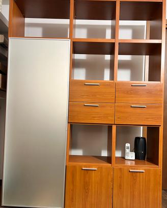 Libreria in ciliegio laminato