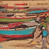 Dipinto olio su cartoncino ( Giovanni Prassi)