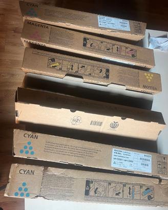 toner Ricoh MP C5501/5000  3ciano 2giallo 1magent