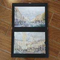 Cartoline acquerelli pittore Renzo Ferrarini