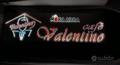 Insegna anni 90 del bar Valentino cm 60 X cm 210