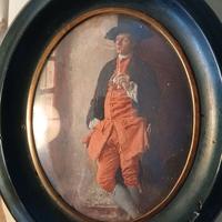 Antico ritratto in miniatura, stampa