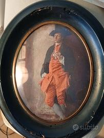 Antico ritratto in miniatura, stampa