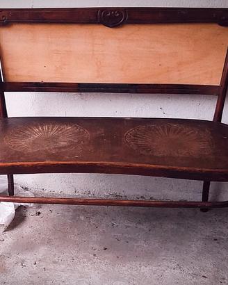 Divanetto in legno vintage 