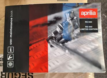 Libretto uso manutenzione Aprilia rs 660 / limited